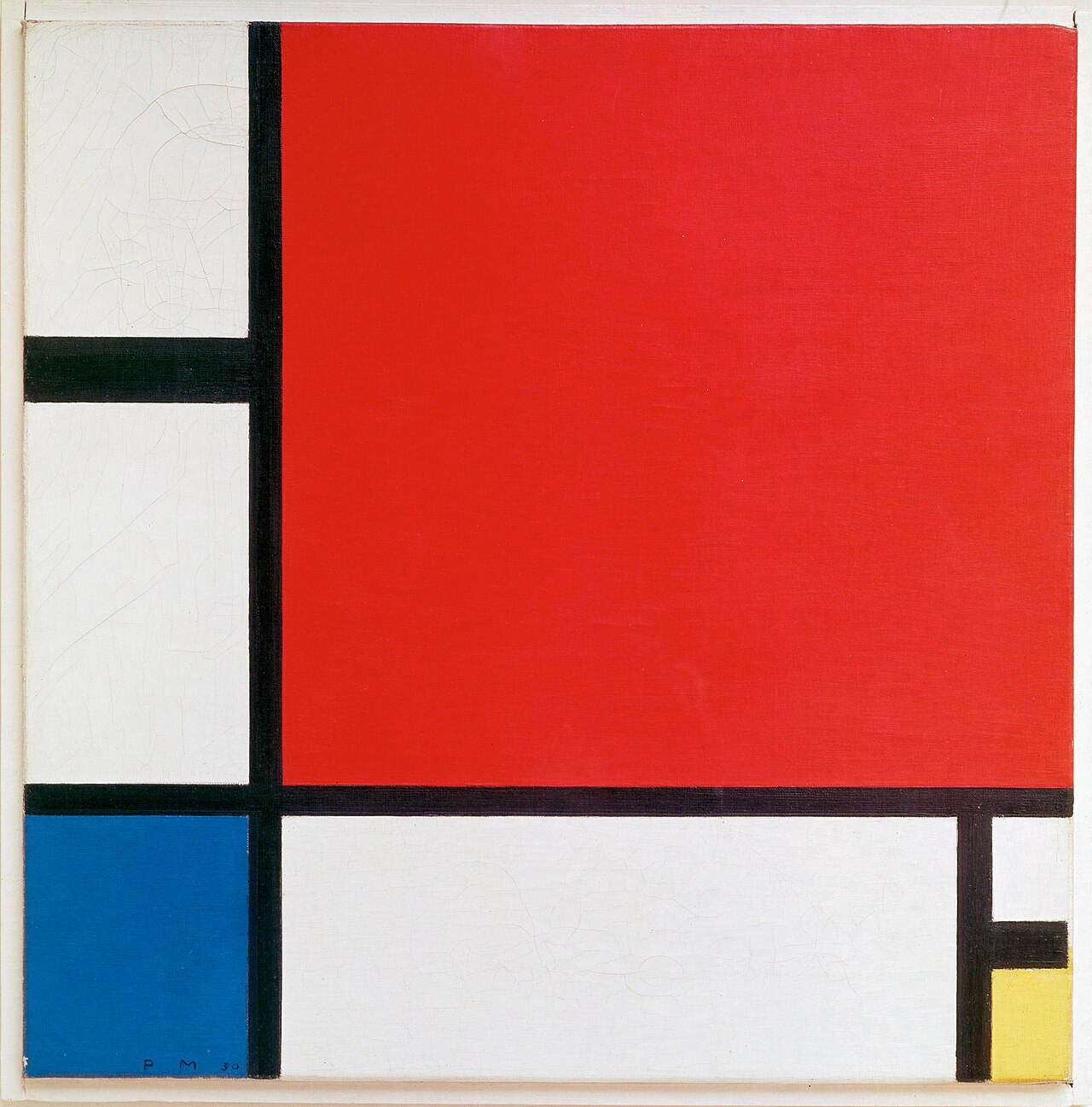 Mondrian, Composition II in Red, Blue and Yellow — design