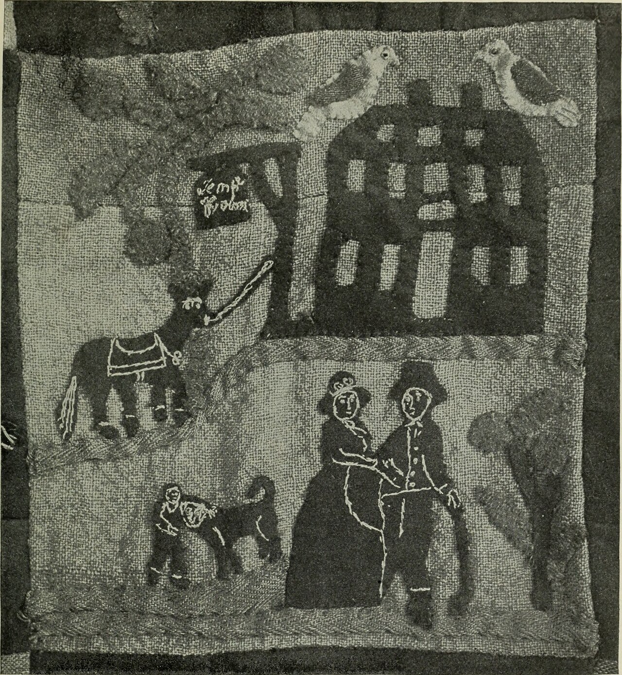 Open magazine spread, Scribner's 1887